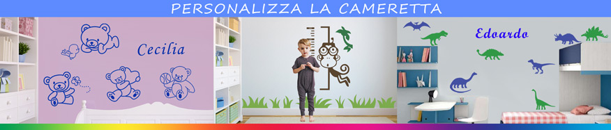 adesivi famiglia cameretta
