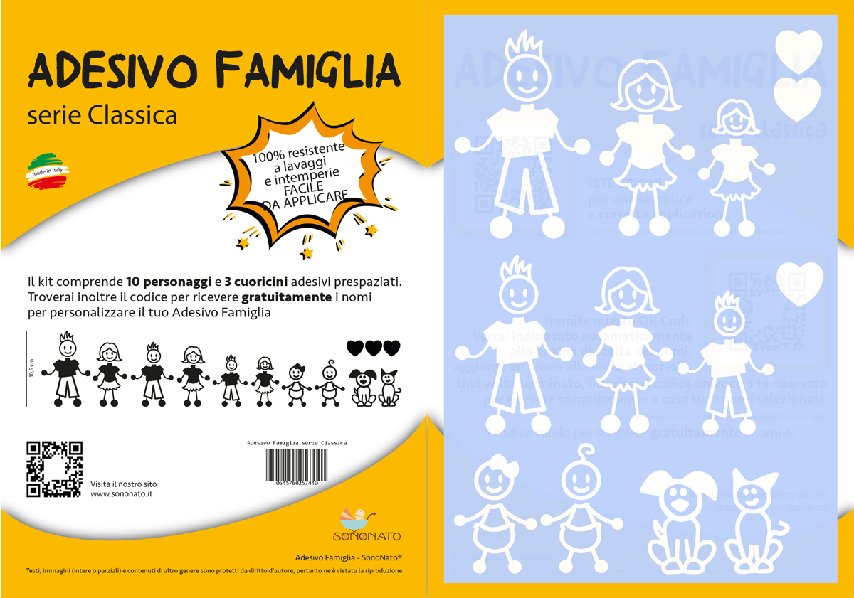 adesivi famiglia