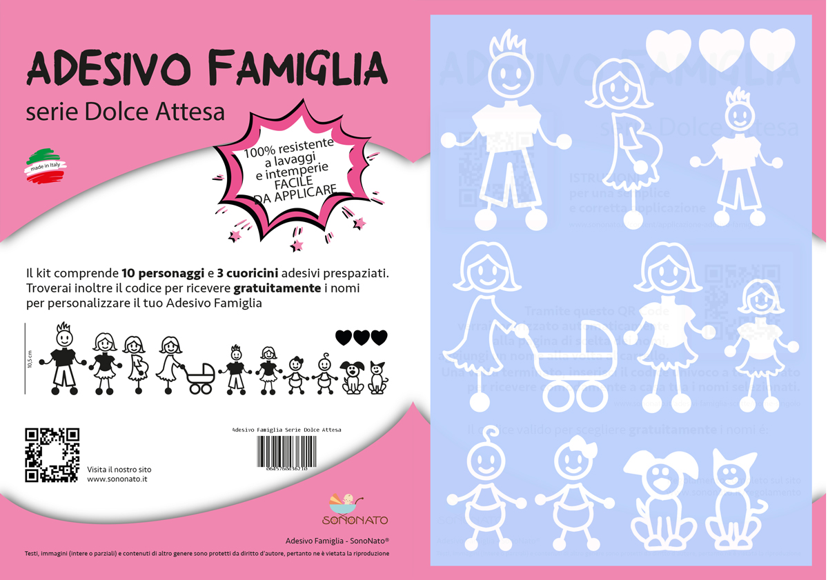 adesivi famiglia